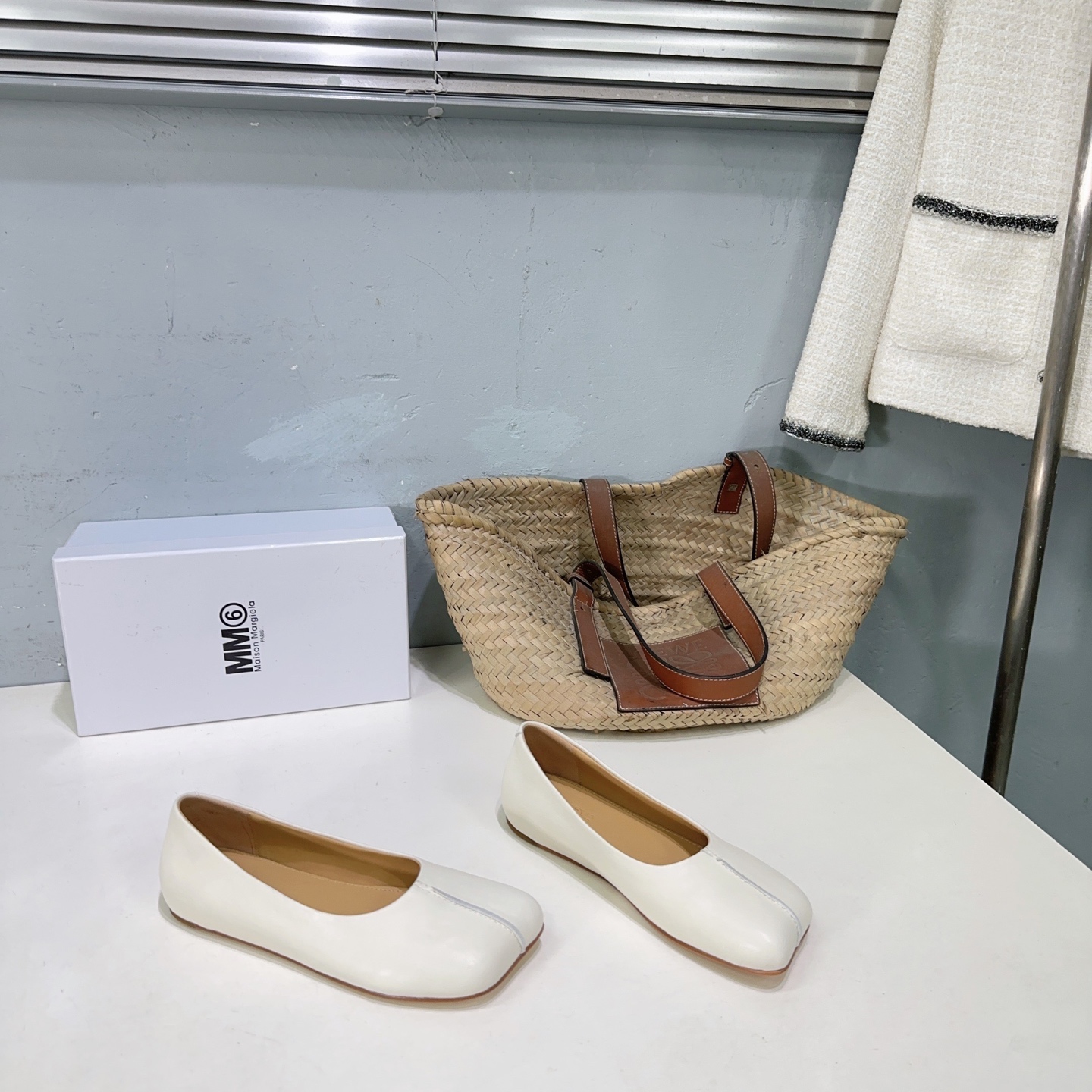 ¡Fábrica de alta calidad! Marca de moda de nicho 🔥Maisom Margiela MM6 Margiela 25 ¡Zapatos planos sencillos con punta …