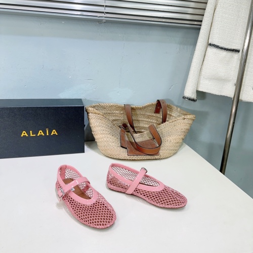 ALAÏA Mesh Ballet Flats - Spring/Summer Collection - Pink Net Shoes 1 ALAÏA Mesh Ballet Flats - Spring/Summer Collection - Pink Net Shoes