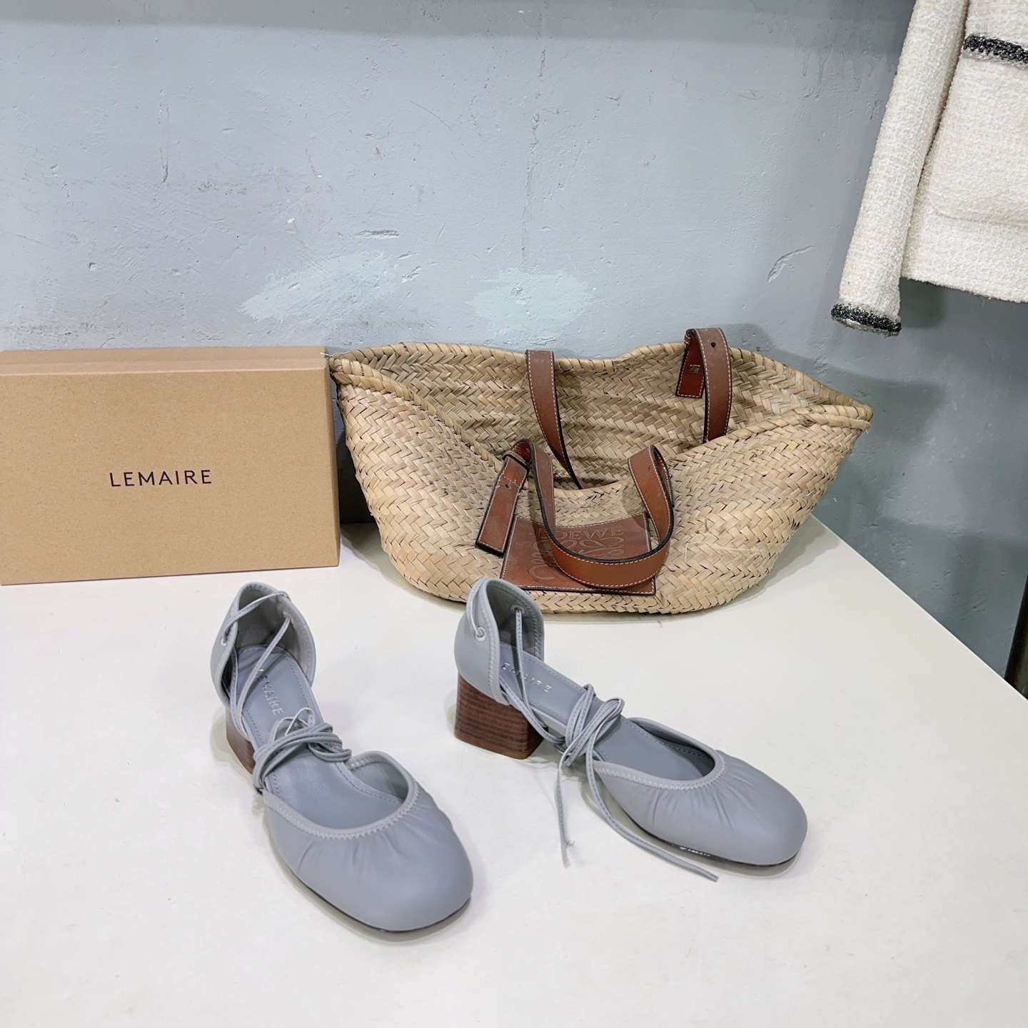 High-Quality LEMAIRE Mary Jane Ballet Shoes: Stylish, Comfortable, Imported from Italy.