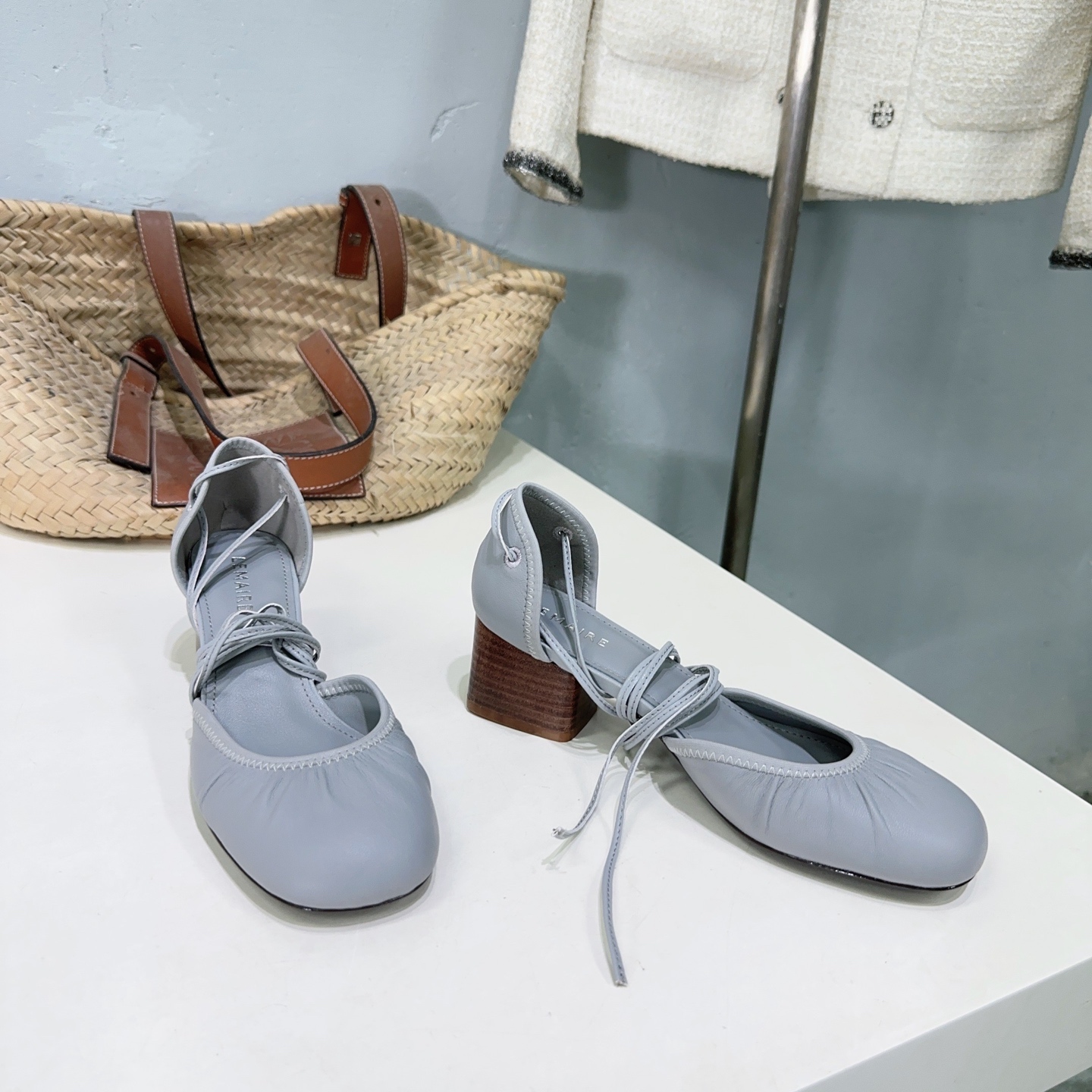 High-Quality LEMAIRE Mary Jane Ballet Shoes: Stylish, Comfortable, Imported from Italy. - 图片 4