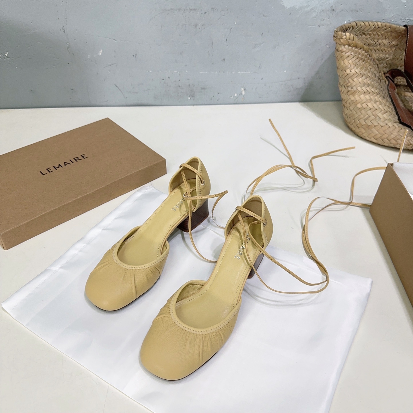 LEMAIRE Mary Jane Ballet Shoebels: High-Quality Italian Import, Flat Heelless Sandals - 图片 5