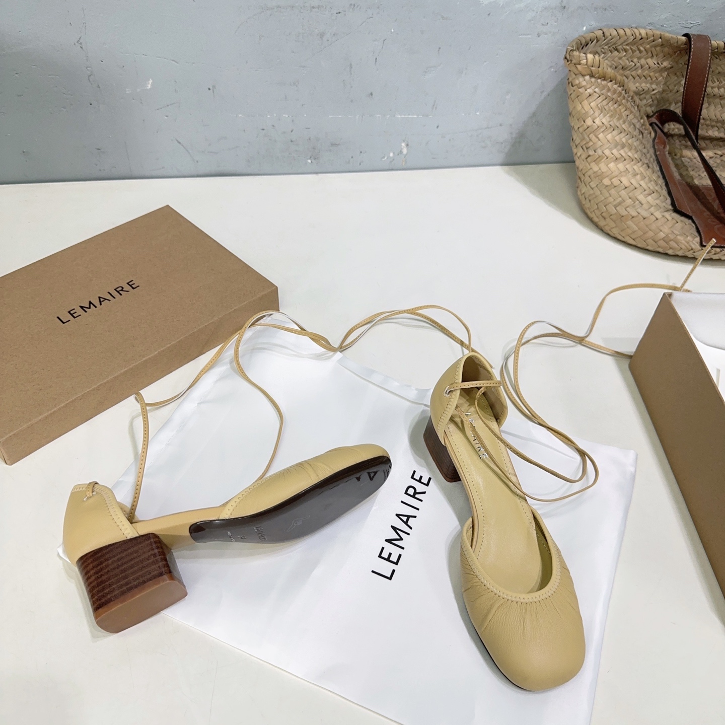 LEMAIRE Mary Jane Ballet Shoebels: High-Quality Italian Import, Flat Heelless Sandals - 图片 6