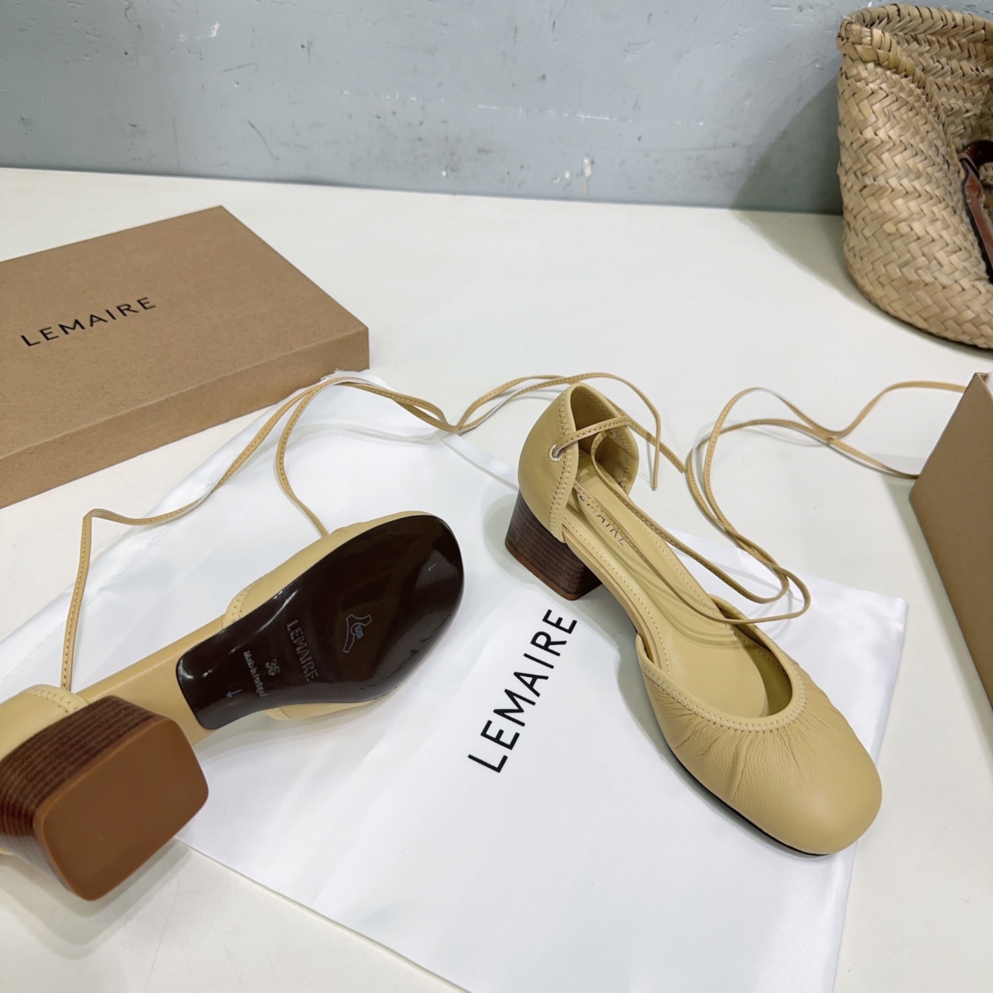 LEMAIRE Mary Jane Ballet Shoebels: High-Quality Italian Import, Flat Heelless Sandals - 图片 7