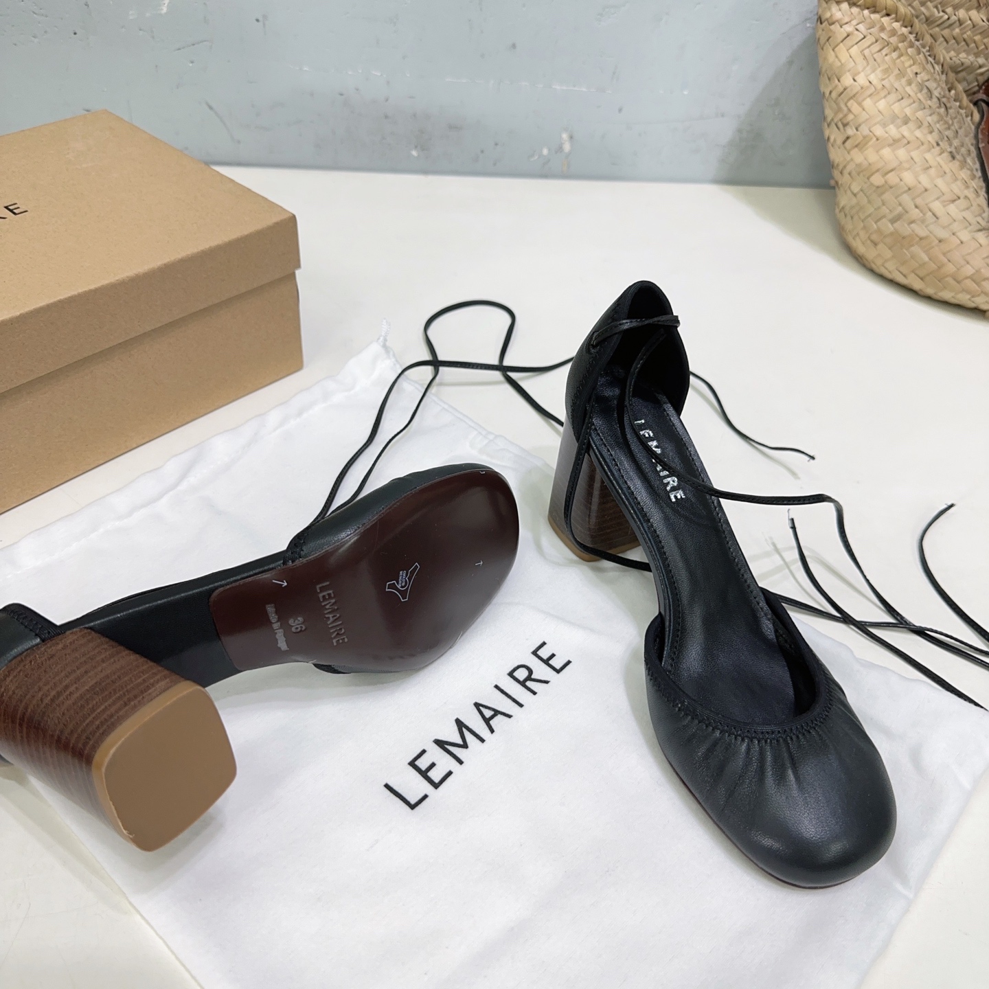 LEMAIRE Mary Jane Ballet Shoebels: High-Quality Italian Imported Flats, Heelless, Cozy and Stylish! - 图片 9