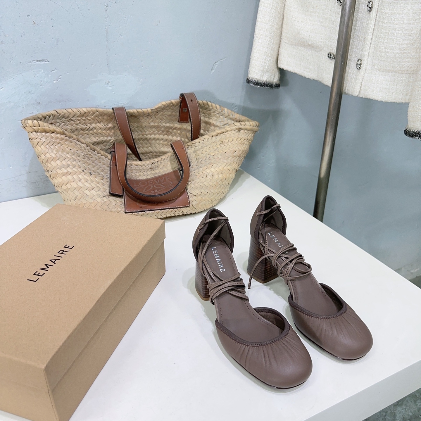 High-Quality LEMAIRE Mary Jane Ballet Shoes: Italian Import, Flat-Bedded, Heelless, 25 Seasons. - 图片 4