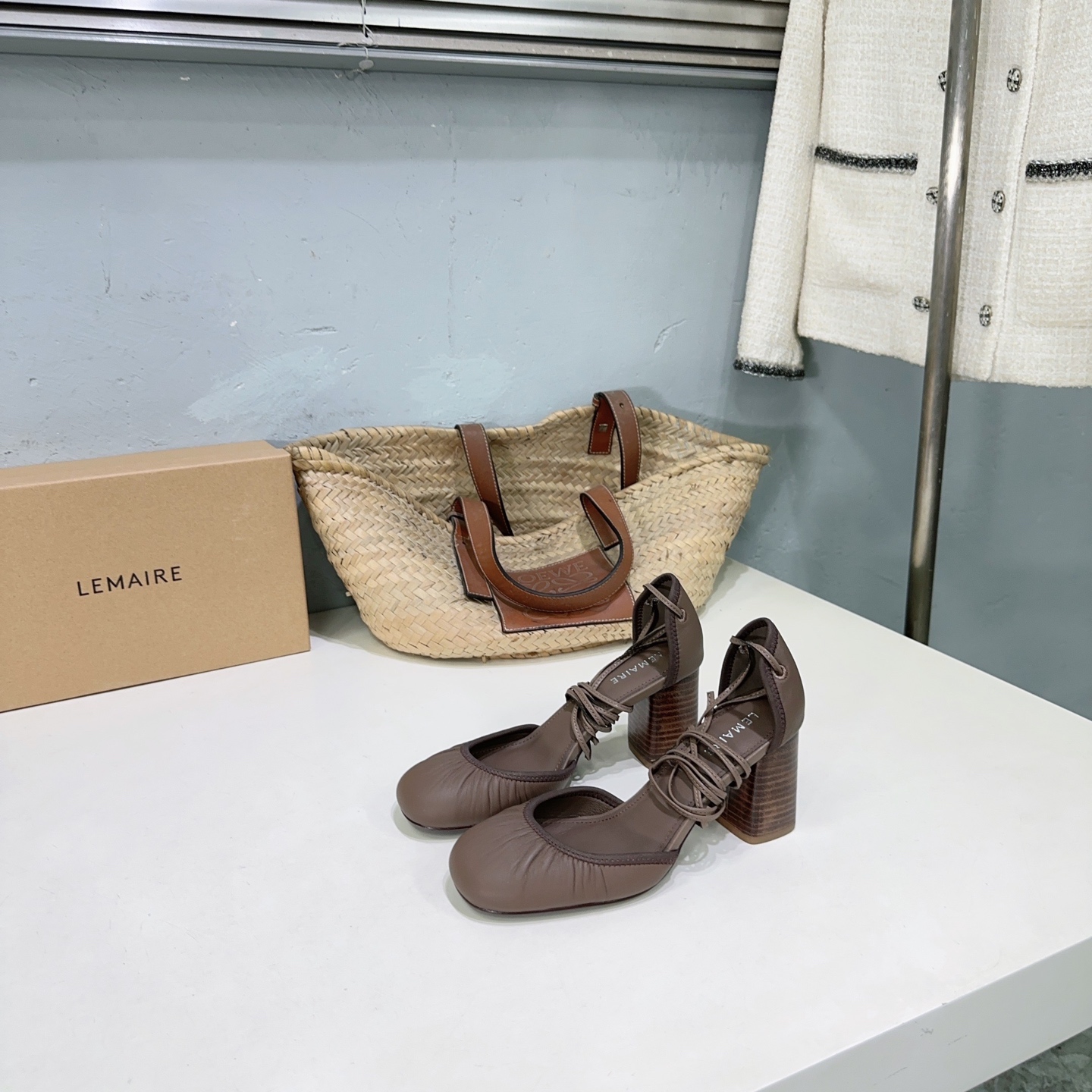 High-Quality LEMAIRE Mary Jane Ballet Shoes: Italian Import, Flat-Bedded, Heelless, 25 Seasons. - 图片 2