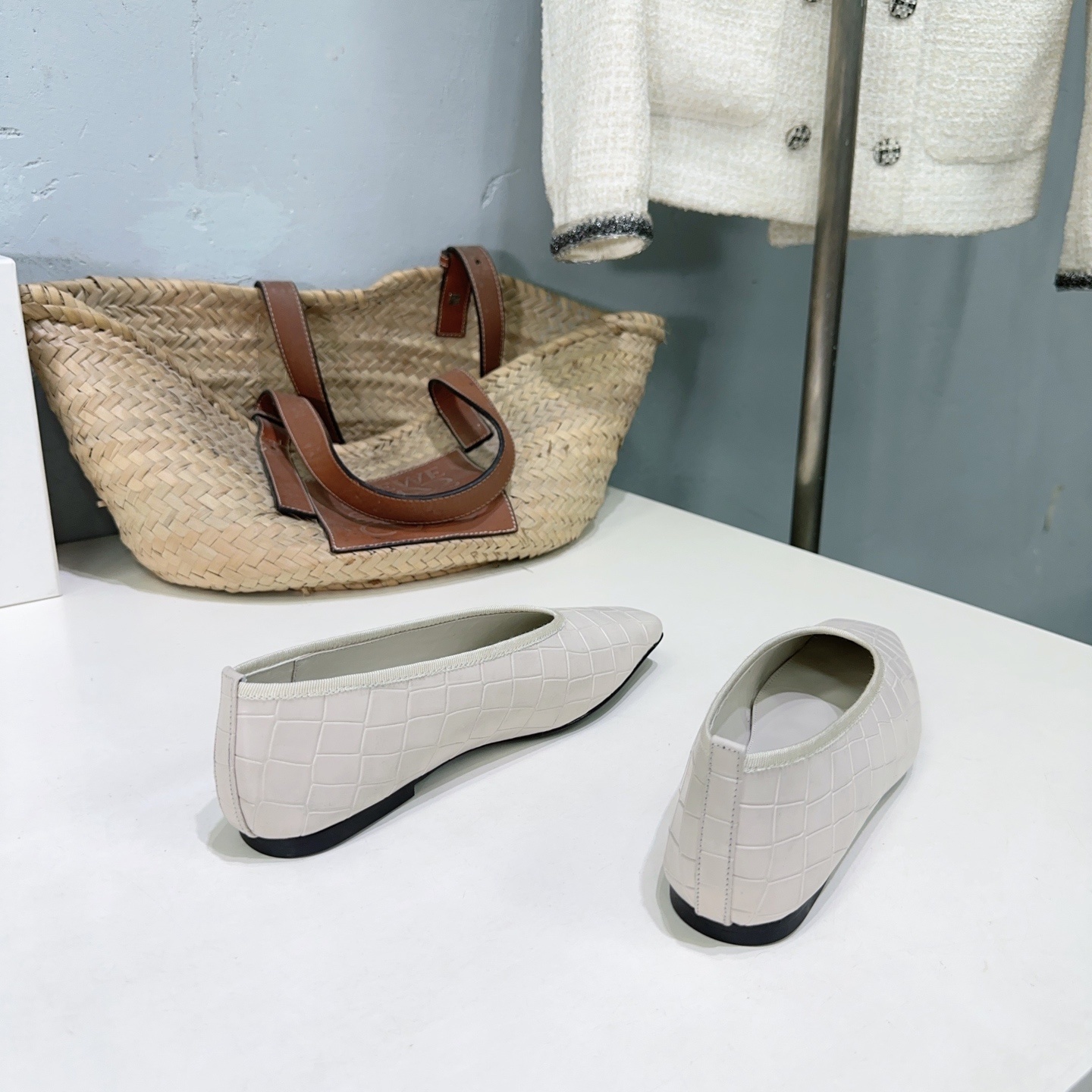 “High-Quality Toteme 25 Spring/Summer Mary Jane Grandma Shoes – Imported Italian Leather” - 图片 4