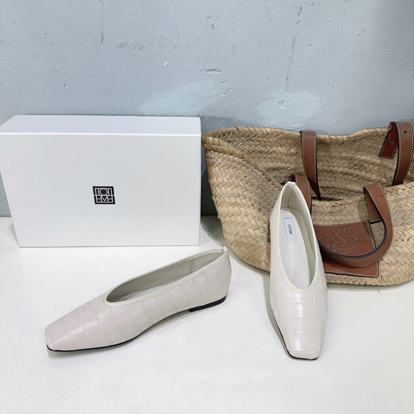 “High-Quality Toteme 25 Spring/Summer Mary Jane Grandma Shoes – Imported Italian Leather” - 图片 2