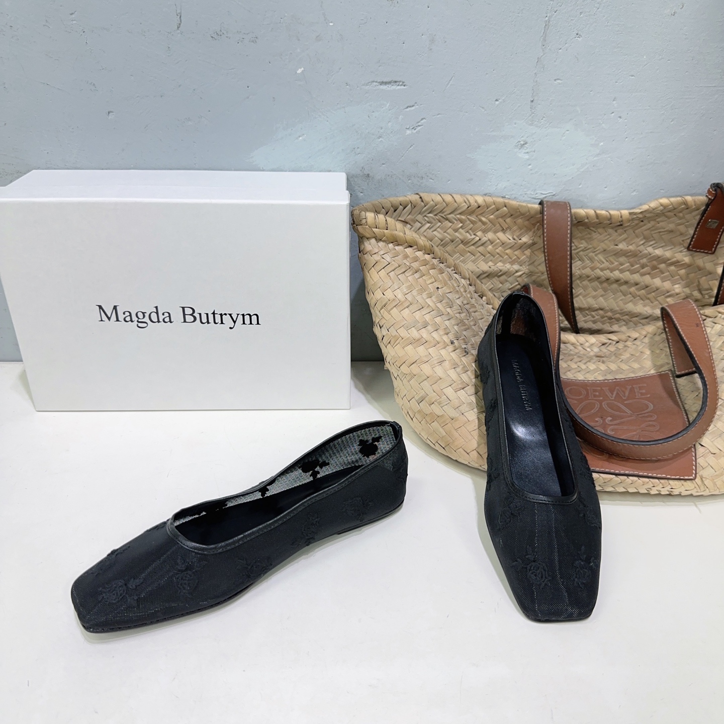 High-Quality Embroidered Floral Shoes by Magda Butrym for Spring/Summer Collection