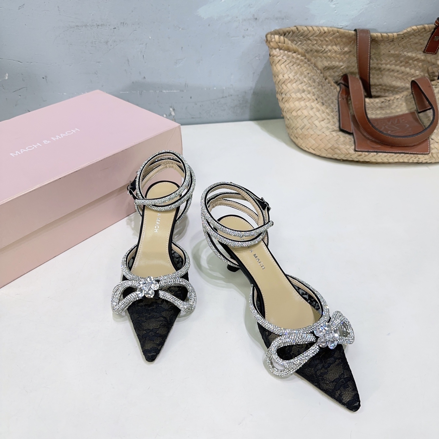 High Quality Crystal High Heels: Elegant Style with Imported Materials, Various Sizes Available - 图片 7