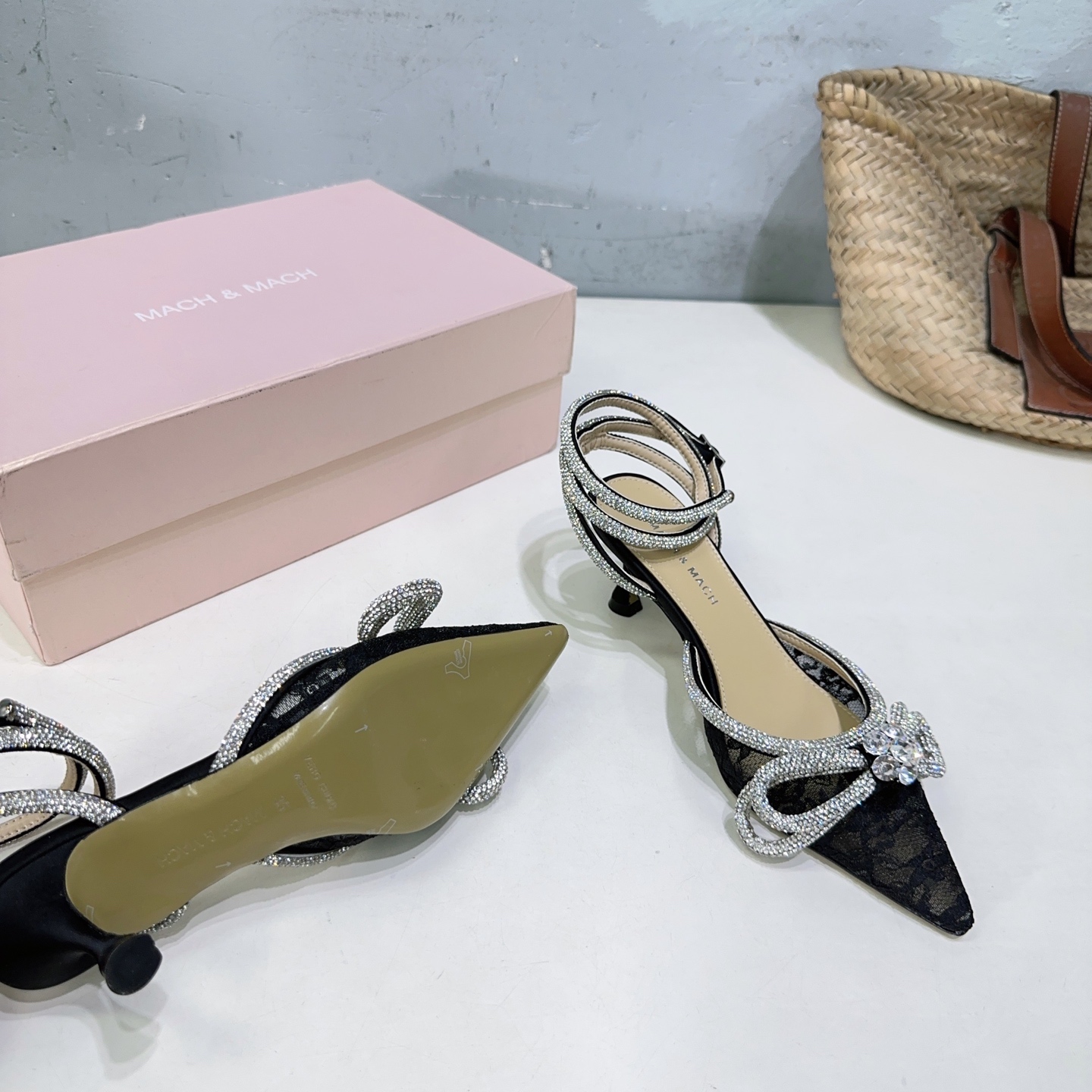High Quality Crystal High Heels: Elegant Style with Imported Materials, Various Sizes Available - 图片 9