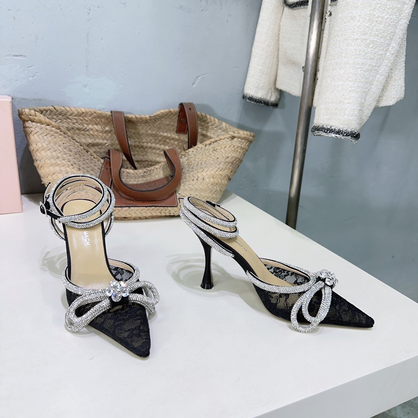 High-Quality Crystal Embellished High Heels for Spring and Summer Fashion - 图片 2