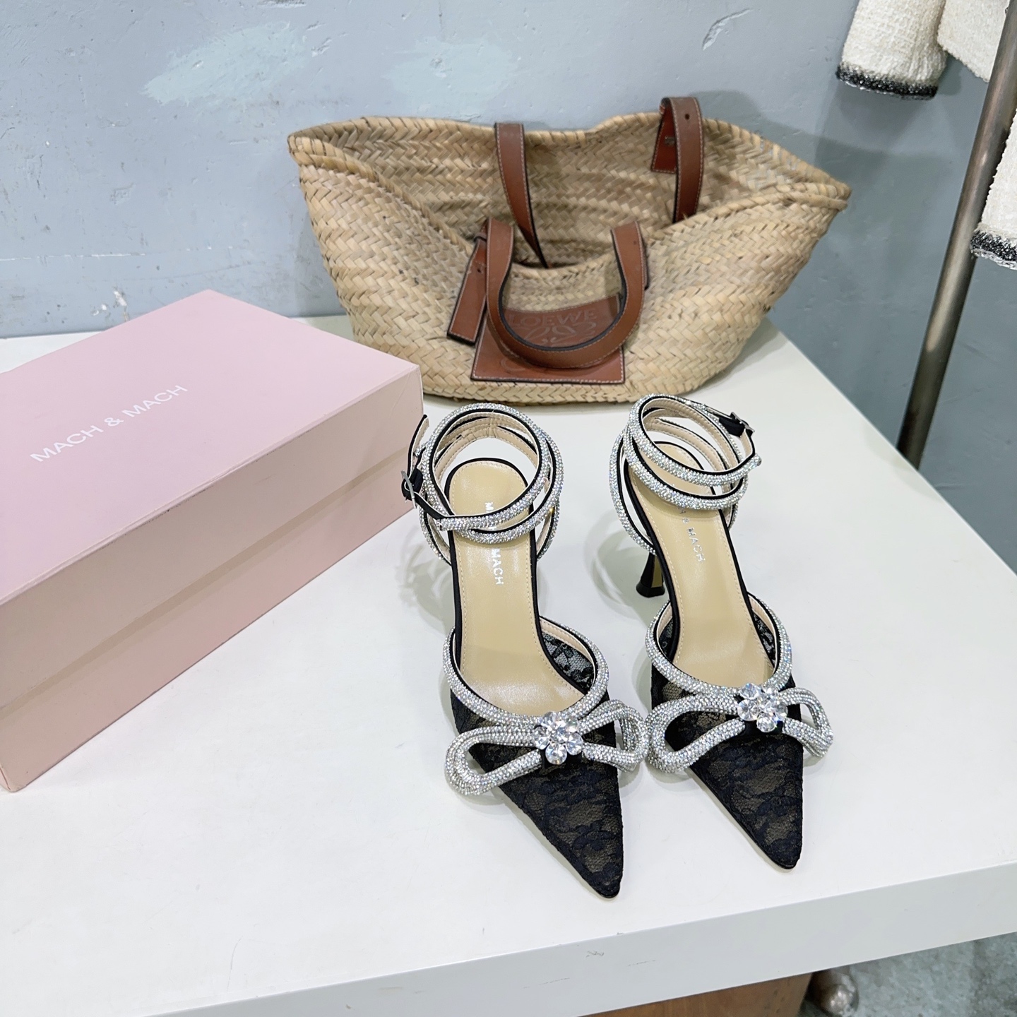 High-Quality Crystal Embellished High Heels for Spring and Summer Fashion - 图片 4