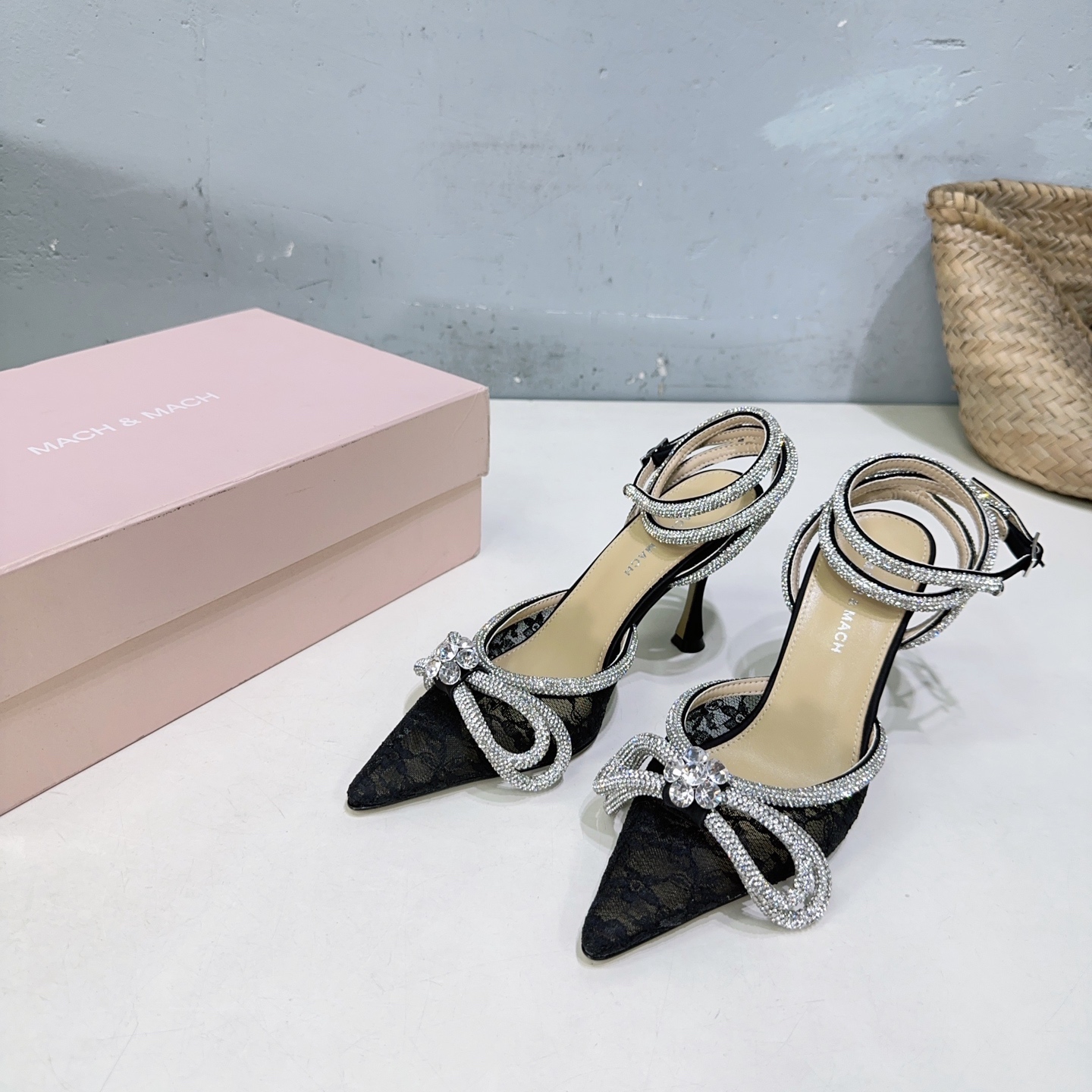 High-Quality Crystal Embellished High Heels for Spring and Summer Fashion - 图片 6
