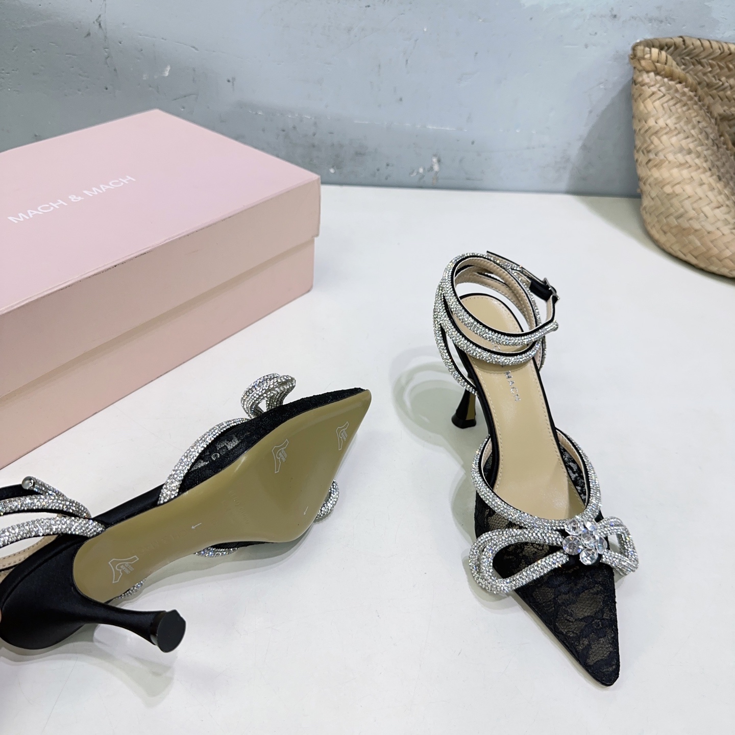 High-Quality Crystal Embellished High Heels for Spring and Summer Fashion - 图片 9