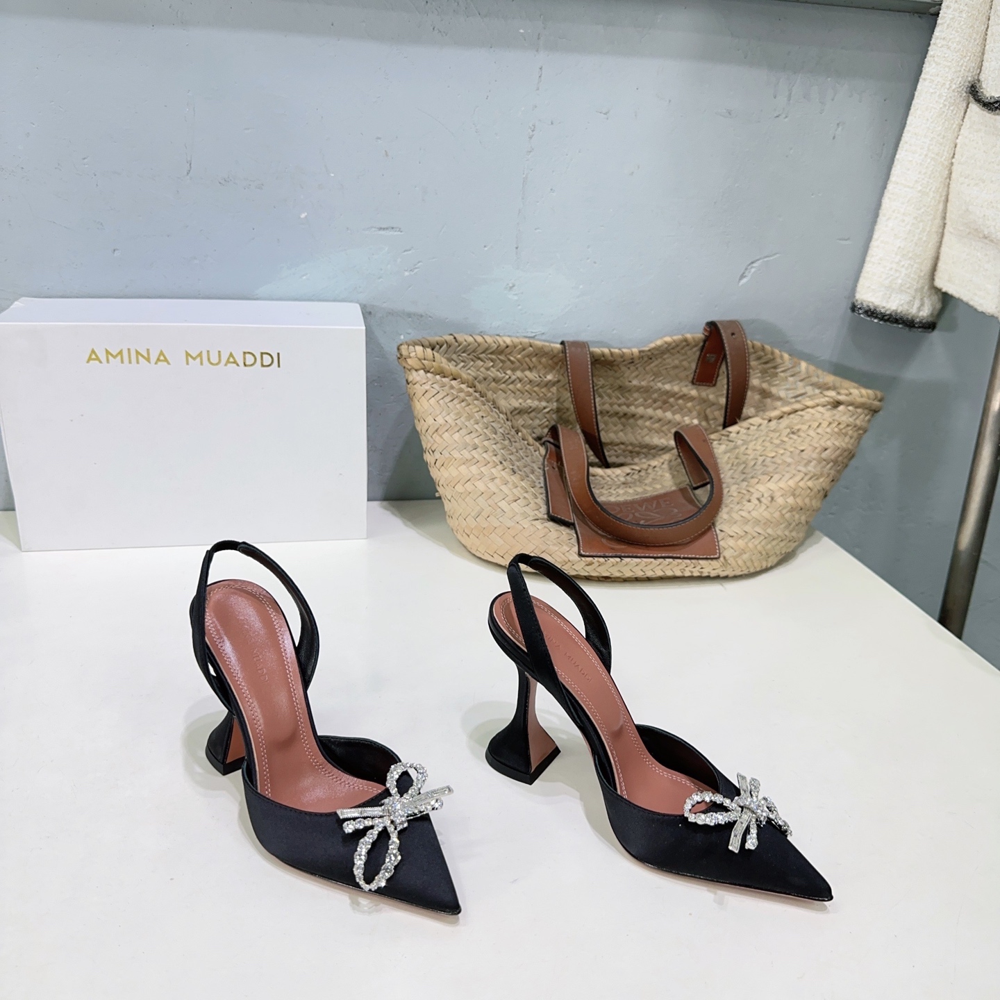 “High-Quality Amina Muaddi Heel Shoes: Spring New Collection Review”