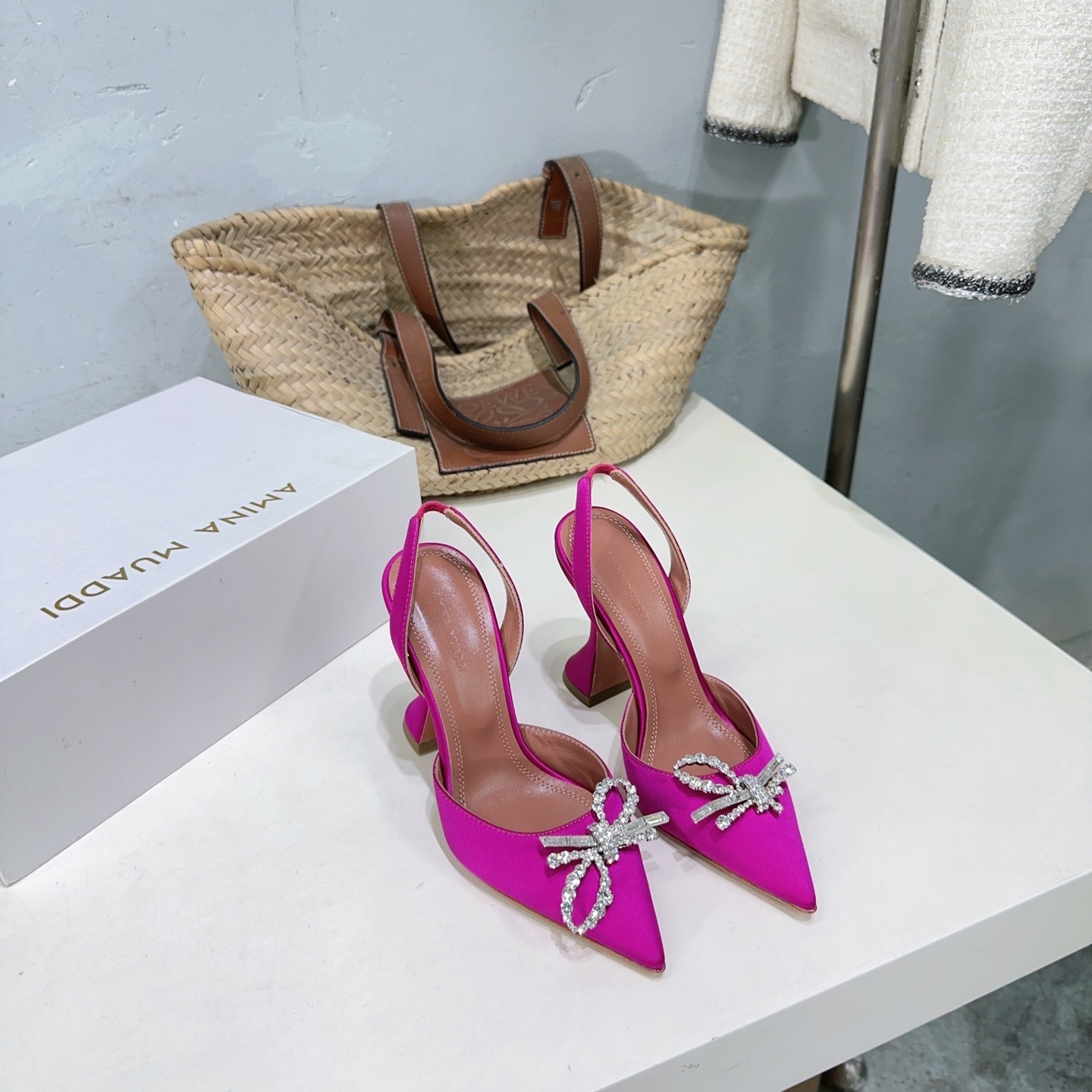High Quality Amina Muaddi Heel Shoes: Spring Collection with Unique Design