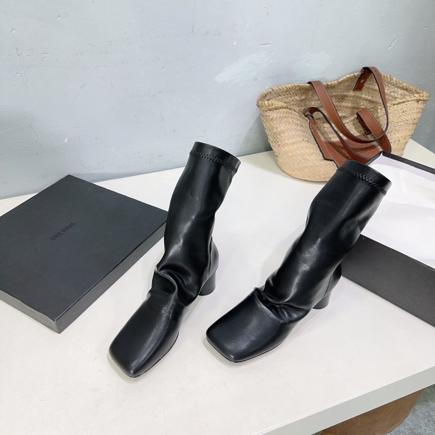 Uma WANG Black Series: High Quality UMA WANG25 Autumn/Winter Boots with Eastern Aesthetic. - 图片 9