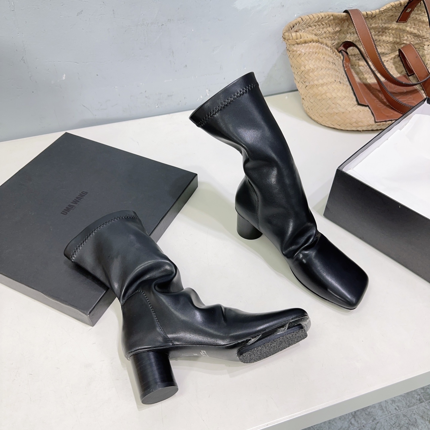 Uma WANG Black Series: High Quality UMA WANG25 Autumn/Winter Boots with Eastern Aesthetic. - 图片 7