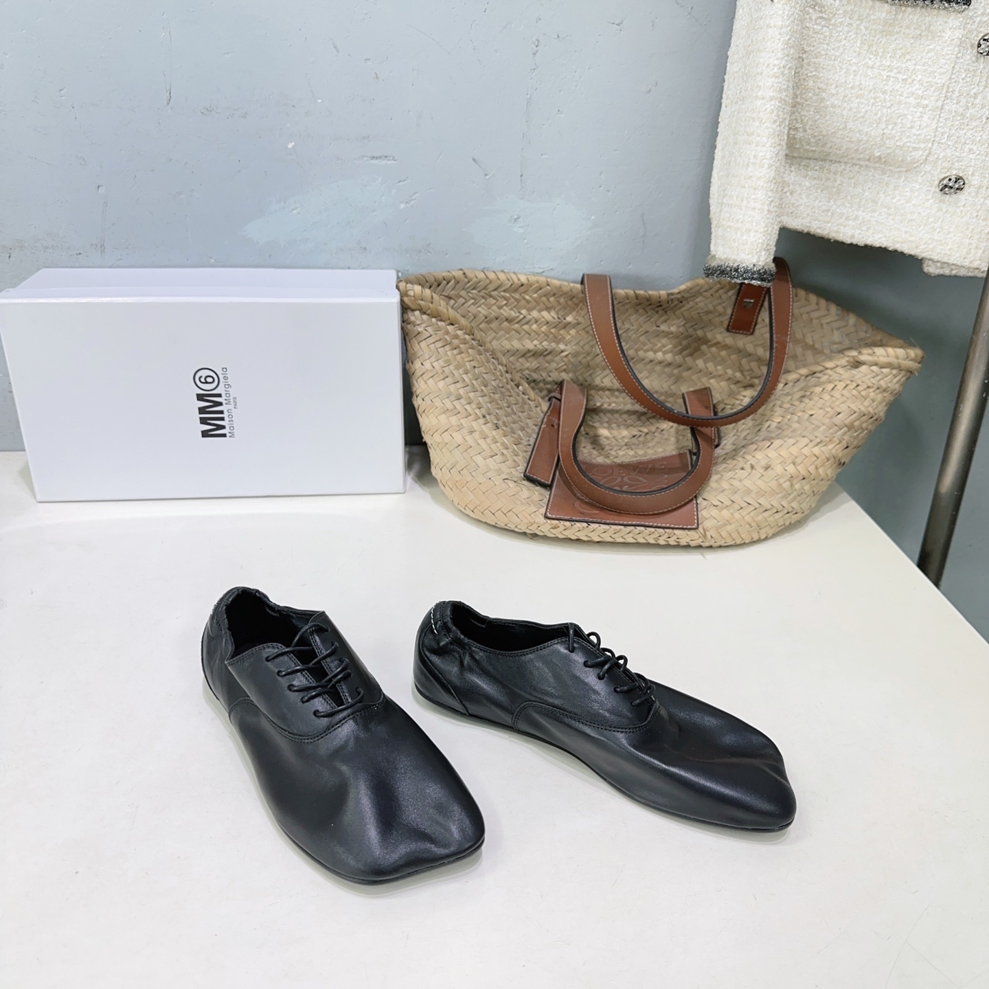 ¡Fábrica de alta calidad! Marca de moda de nicho 🔥MaisonMargiela ｜MM6 Margiela Tabi 26 ¡Nuevas zapatillas de ballet co…