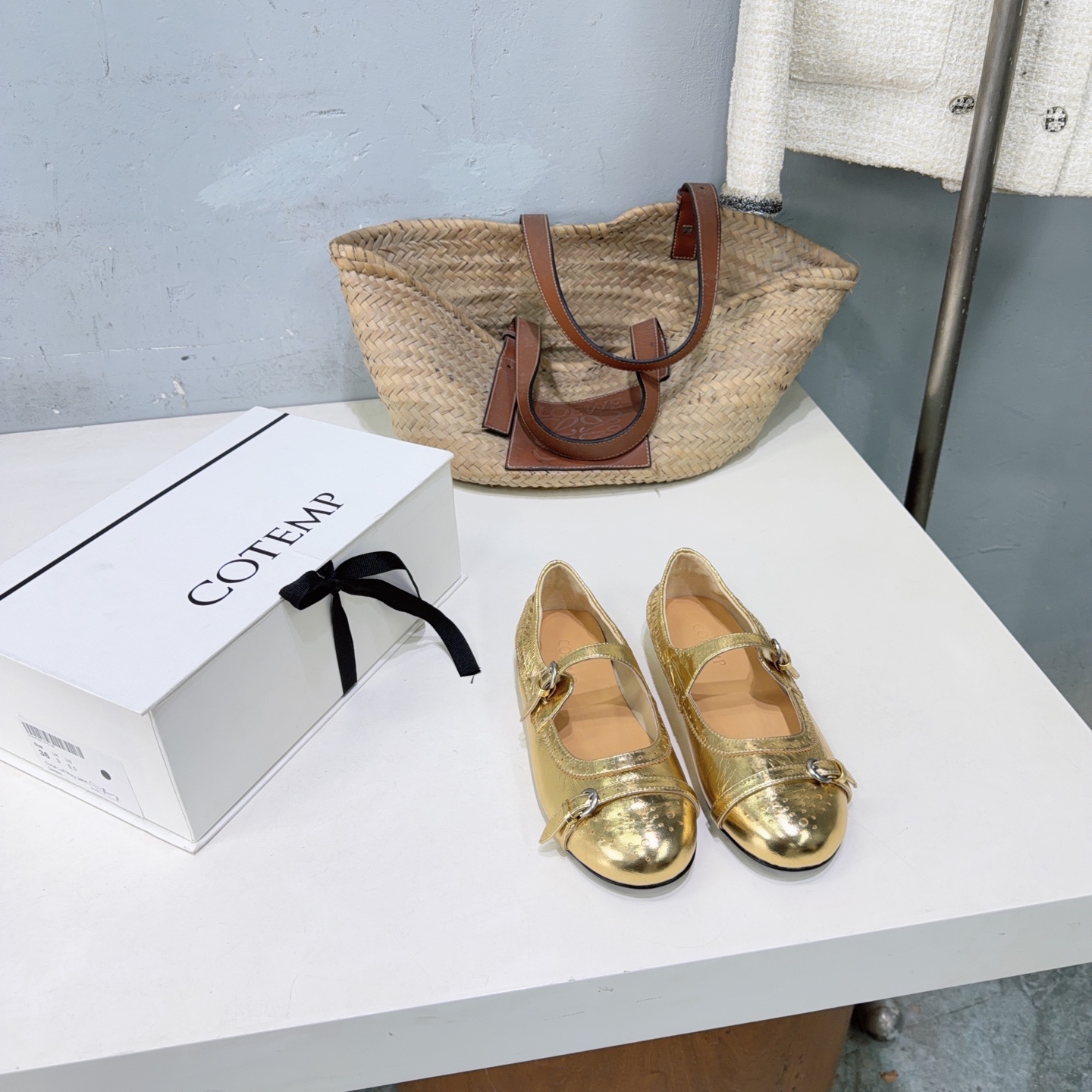 ¡Fábrica de alta calidad! Marca de moda de nicho 🔥 ¡Cotem primavera y verano nuevos zapatos de ballet Mary Jane con he…
