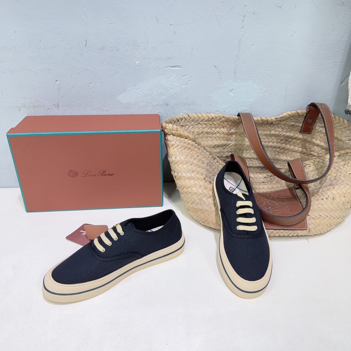 ¡Chica de fábrica de alta calidad! ¡masculino! Loro Piana 26 Nuevo producto de primavera y verano LP par zapatos deport…