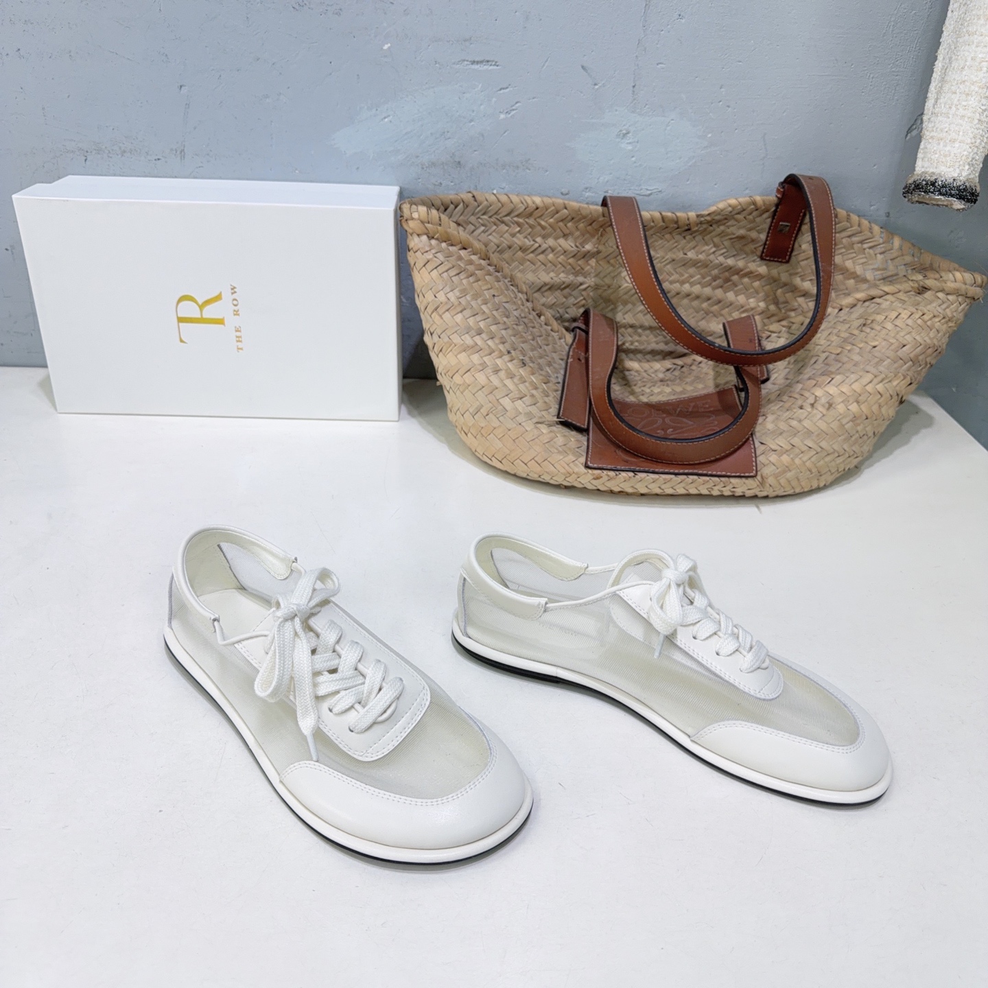 ¡Fábrica de alta calidad! Marca de moda de nicho 🔥THE Row26, ¡los últimos zapatos casuales planos con cordones a juego…