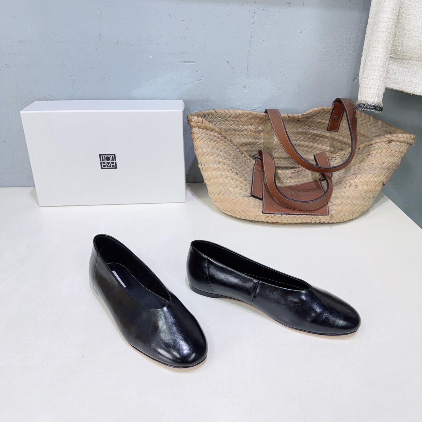 ¡Fábrica de alta calidad! Marca de moda de nicho 🔥toteme🆕2026 primavera y verano nuevos mocasines Mary Jane planos co…
