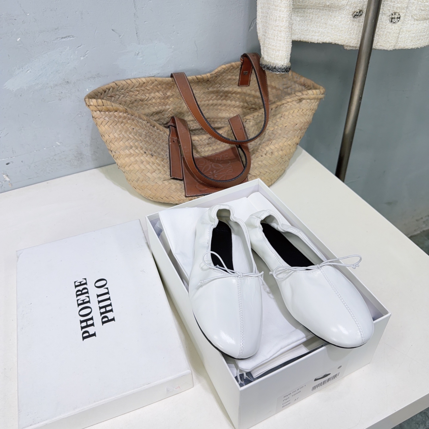 ¡Fábrica de alta calidad! Marca de moda de nicho 🔥Phoebe Philo26 ¡Mules simples con lazo plano para primavera y verano…