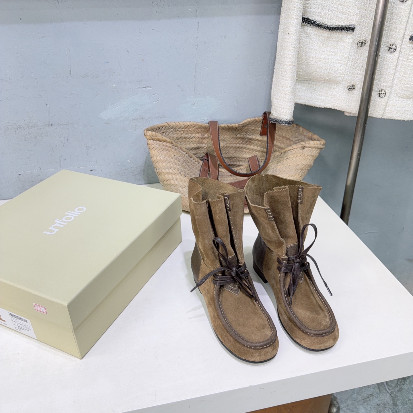 ¡Fábrica de alta calidad! Marca de moda de nicho 🔥Unfolio𝟐𝟔Nuevo producto para principios de otoño Botas de ballet p…