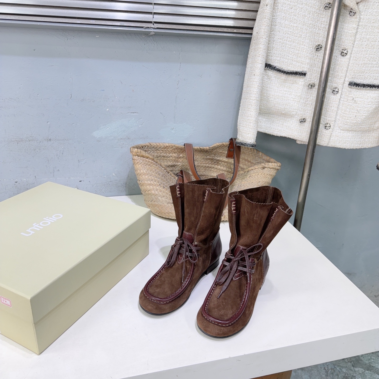 ¡Fábrica de alta calidad! Marca de moda de nicho 🔥Unfolio𝟐𝟔Nuevo producto para principios de otoño Botas de ballet p…