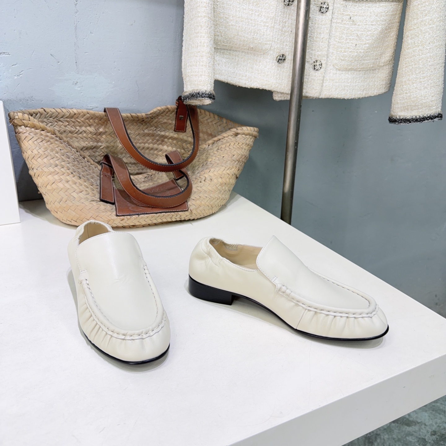 ¡Fábrica de alta calidad! Marca de moda de nicho 🔥¡La serie de zapatos individuales de mocasines elásticos modernos re…