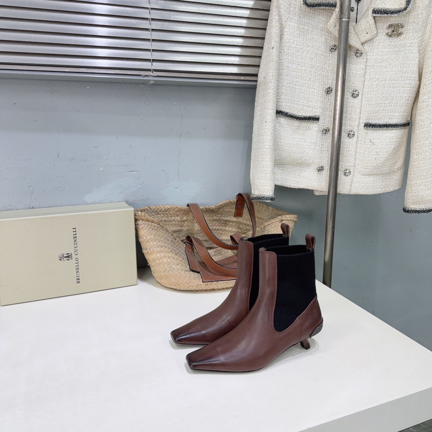¡Fábrica de alta calidad! ¡Calidad superior! 🔥Brunello Cucinelli /BC 2026ss otoño e invierno botas cortas sin cordones…