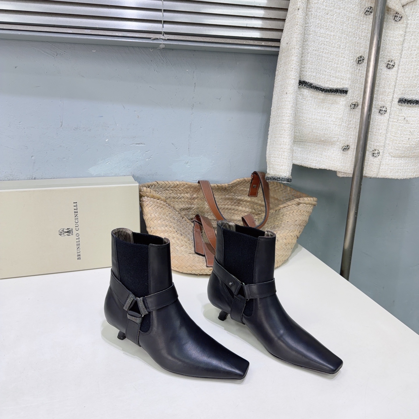 ¡Fábrica de alta calidad! ¡Calidad superior! 🔥Brunello Cucinelli /BC 2026ss otoño e invierno botas cortas sin cordones…