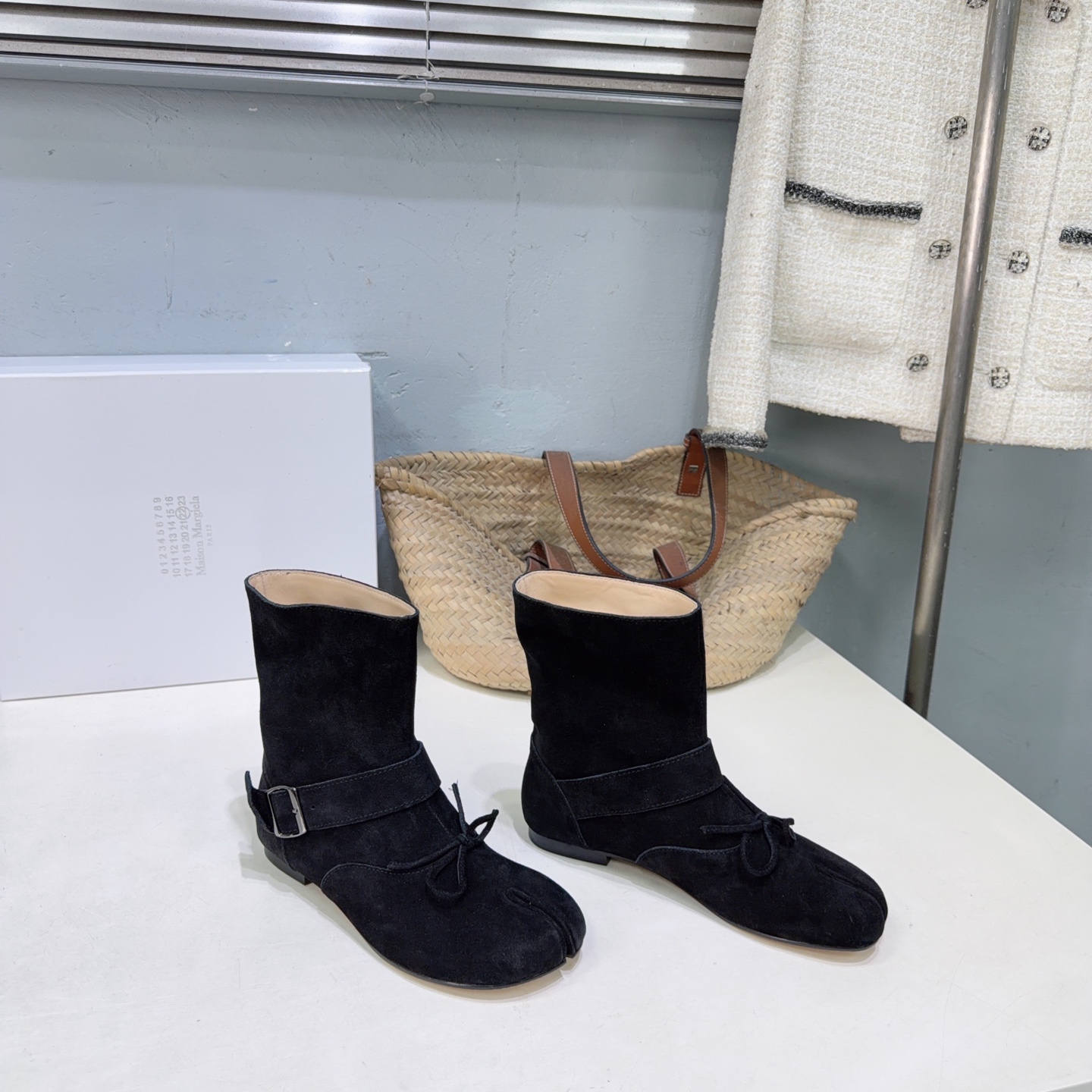 ¡Fábrica de alta calidad! Marca de moda de nicho 🔥Maison Margilea𝟐𝟔ss nuevo otoño e invierno mm6 TABI botas Martin c…