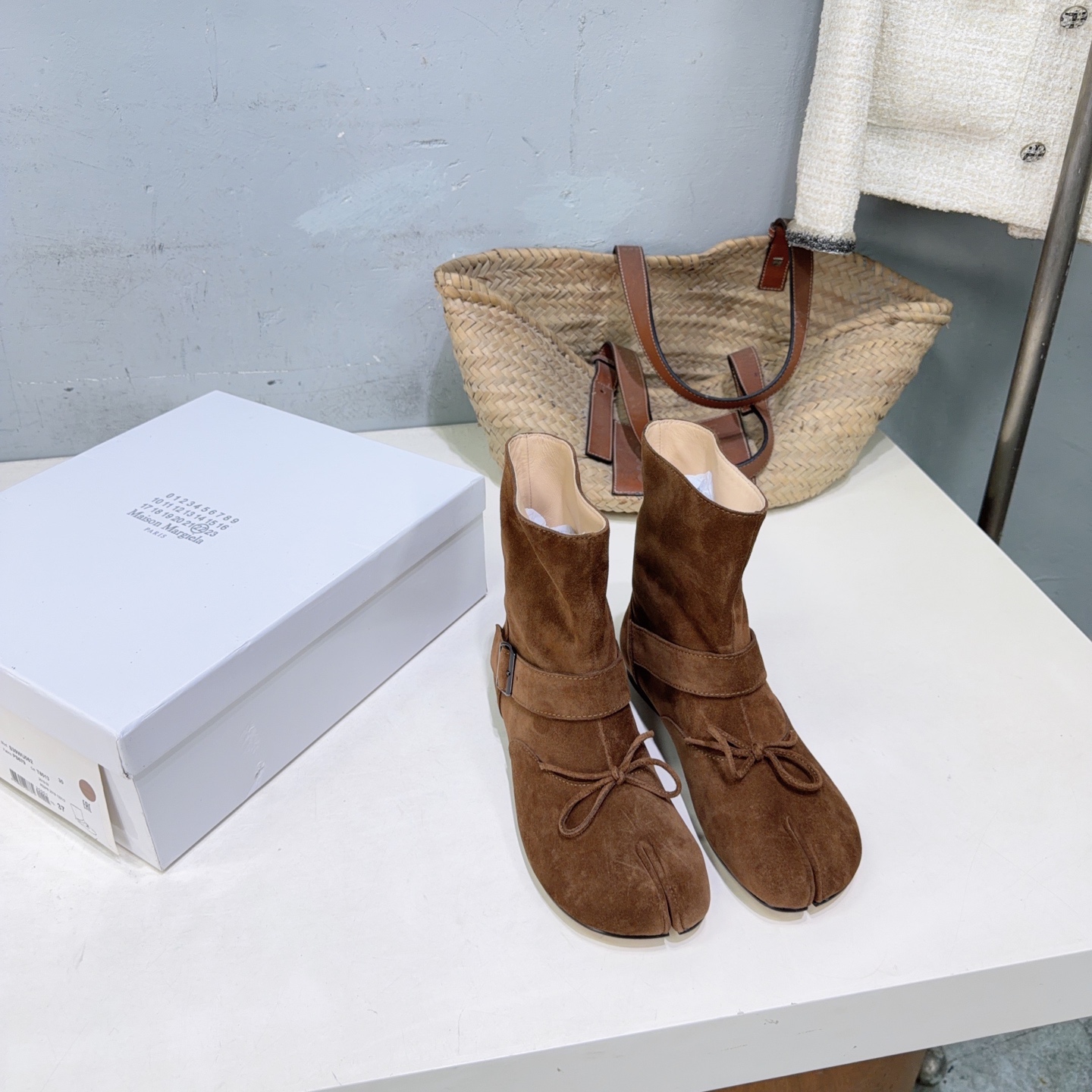 ¡Fábrica de alta calidad! Marca de moda de nicho 🔥Maison Margilea𝟐𝟔ss nuevo otoño e invierno mm6 TABI botas Martin c…