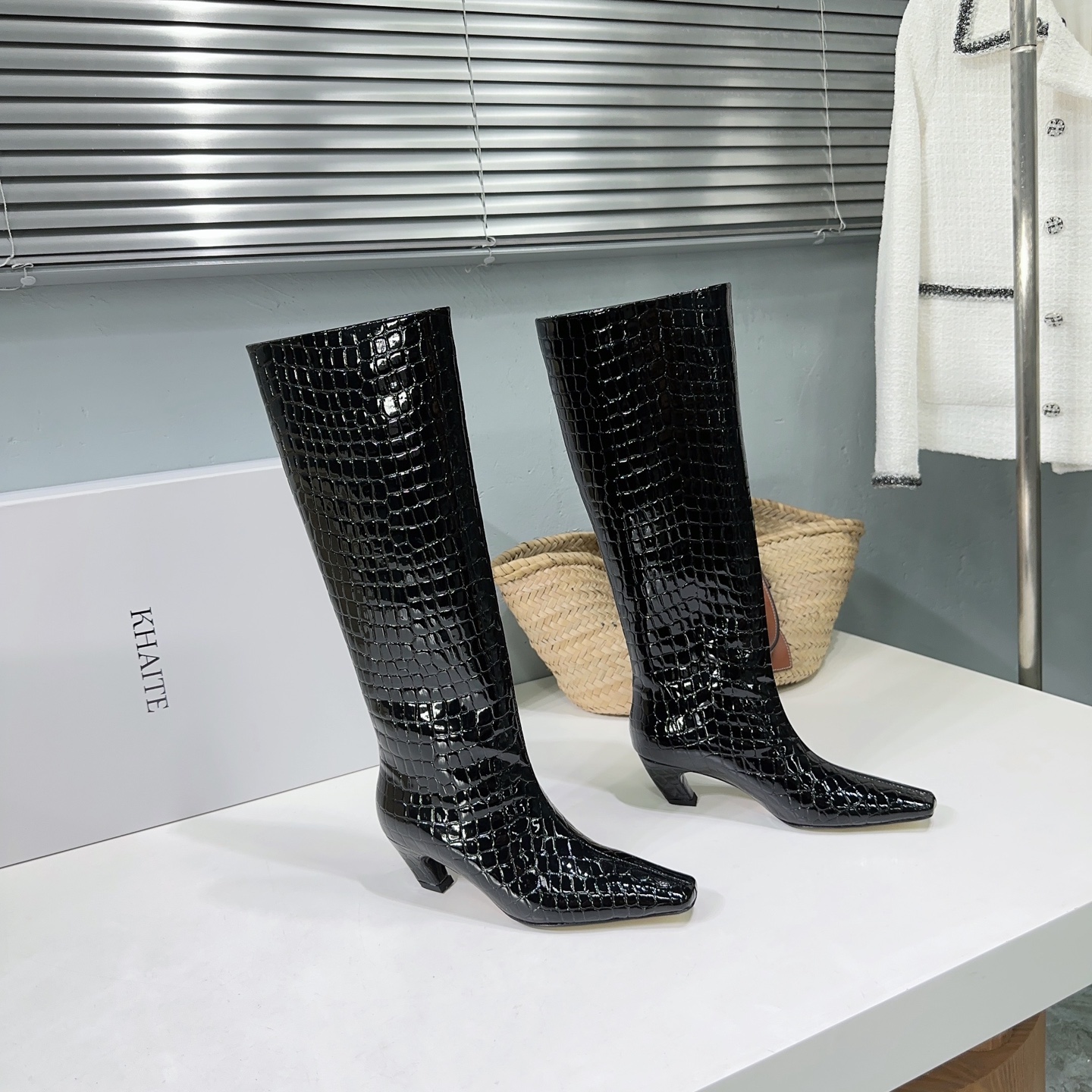 ¡Fábrica de alta calidad! Marca de moda de nicho 🔥Khaite 2026ss nuevas botas de tacón de gato de otoño e invierno bota…