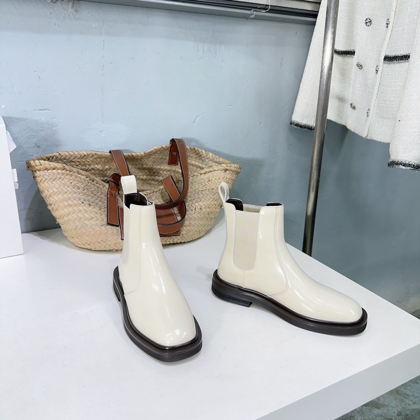 ¡Fábrica de alta calidad! Marca de moda de nicho 🔥¡Versión superior! ¡Nuevas botas Chelsea sin cordones THE ROW26ss de…
