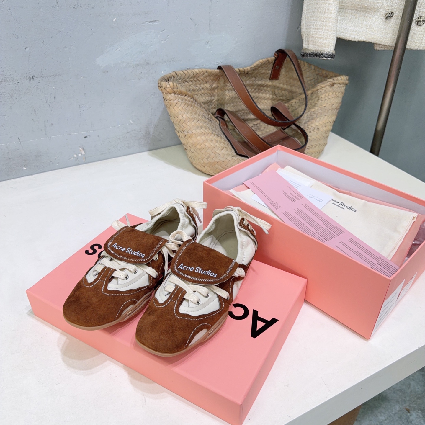 ¡Fábrica de alta calidad! Marca de moda de nicho 🔥 Acne Studios Ai Xi's 26, nuevos zapatos de ballet retro de primaver…