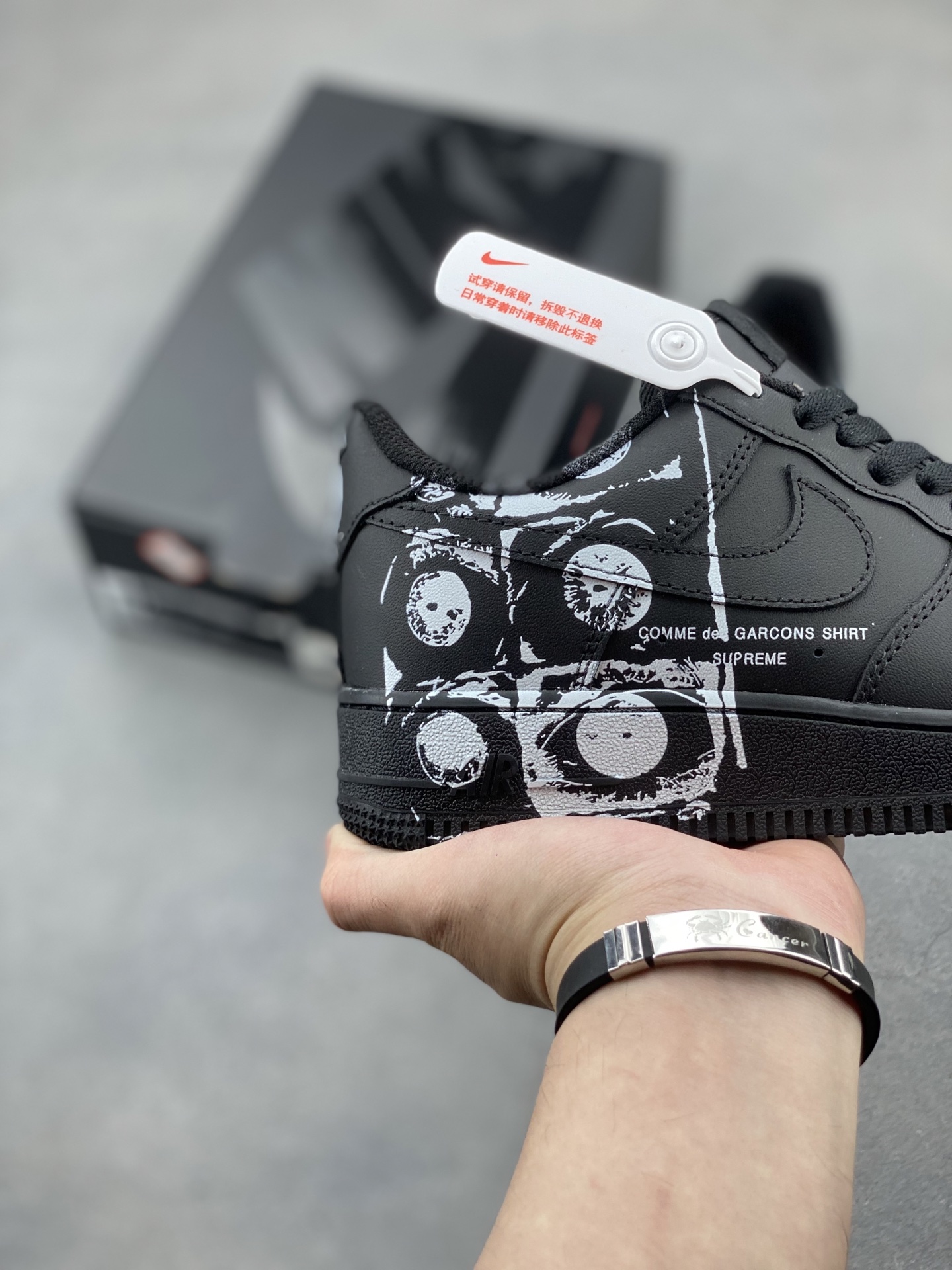 Nike Air Force 1 '07 Low Black Comme des Garcons SHIRT Supreme Sneakers 6 i1748977517630 3370 0 4