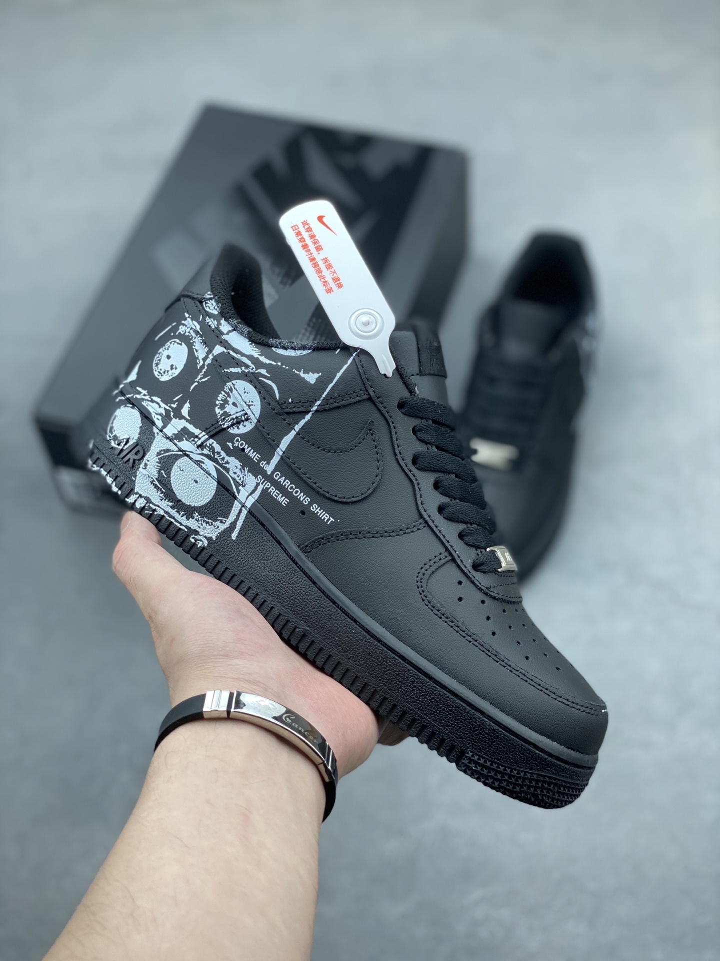 Nike Air Force 1 '07 Low Black Comme des Garcons SHIRT Supreme Sneakers 2 i1748977517722 8738 0 0