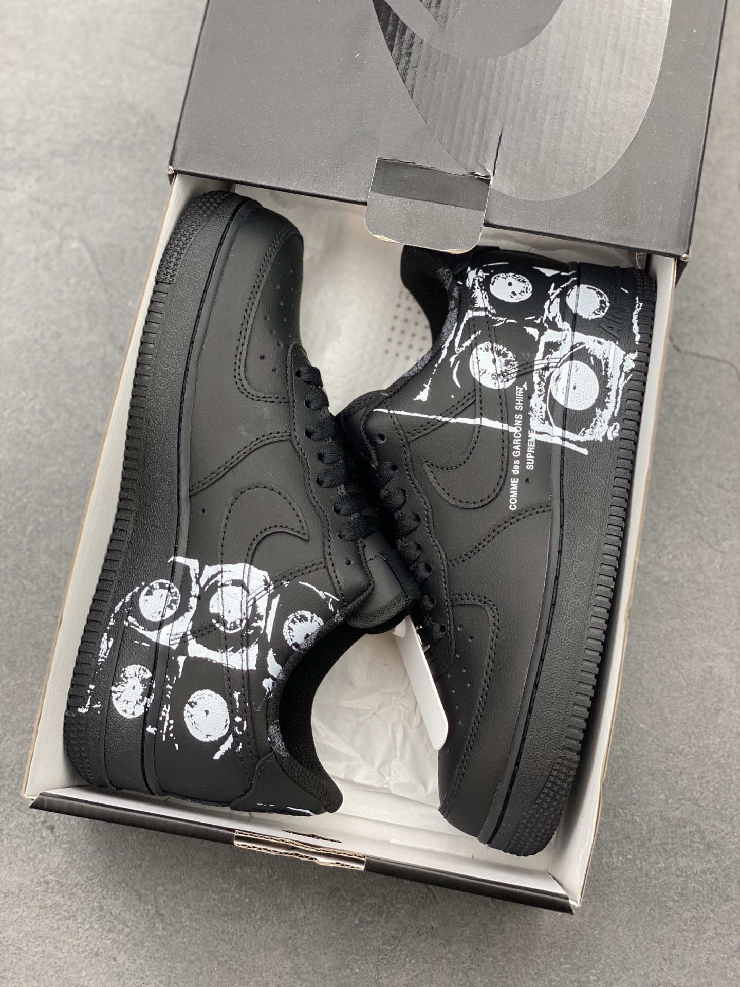 Nike Air Force 1 '07 Low Black Comme des Garcons SHIRT Supreme Sneakers 10 i1748977524751 7583 0 8