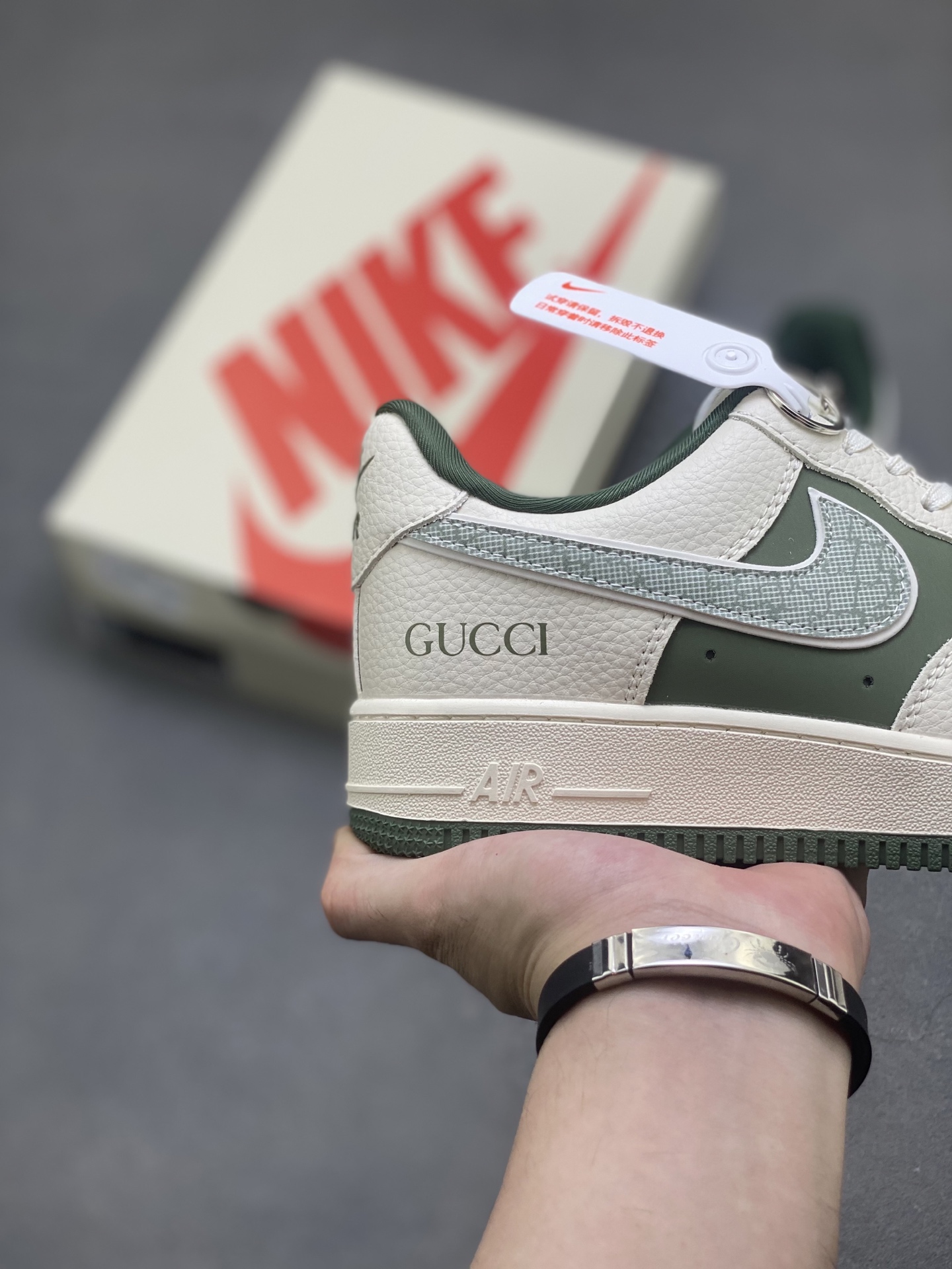 Nike Air Force 1 '07 Low Green/White Custom Sneakers Limited Edition 6 i1750959073893 7970 0 4