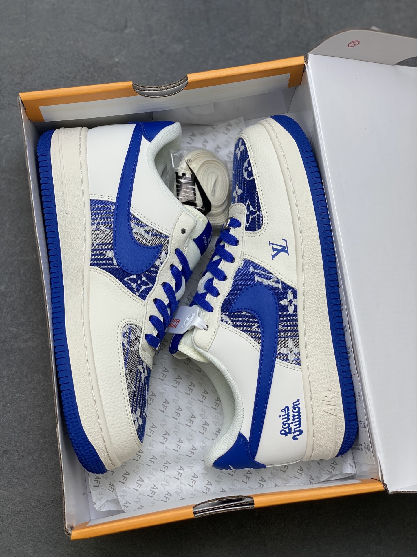 Nike Air Force 1 '07 Low Louis Vuitton Blue,Limited Edition Sneakers 10 i1751398041839 3470 0 8