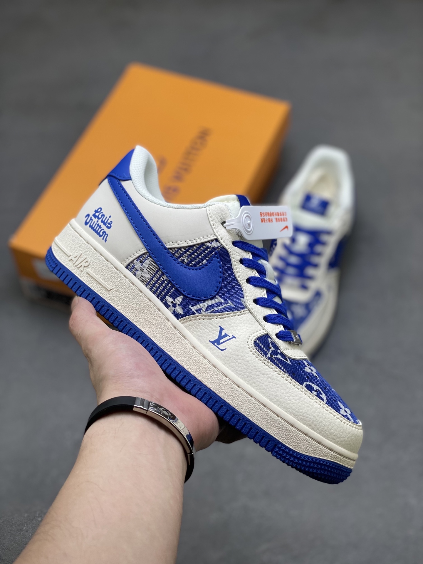 Nike Air Force 1 '07 Low Louis Vuitton Blue,Limited Edition Sneakers 2 i1751398046331 6428 0 0
