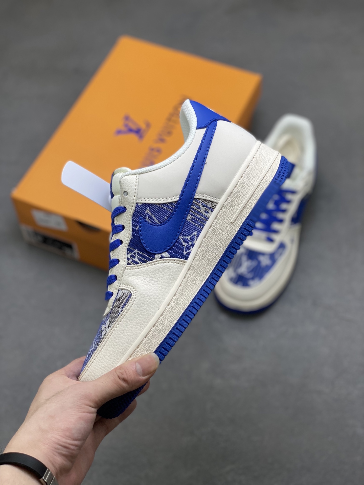 Nike Air Force 1 '07 Low Louis Vuitton Blue,Limited Edition Sneakers 4 i1751398046354 5311 0 2