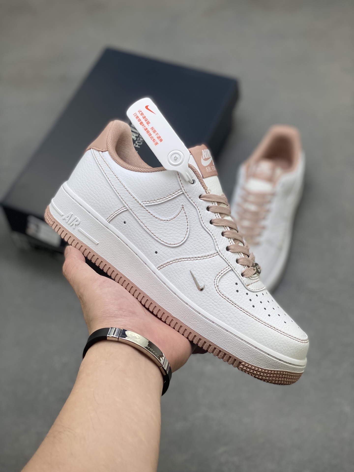 Nike Air Force 1 '07 Low White/Rose Gold Women's Casual Shoes IB6543-100 2 i1751992521012 4546 0 0