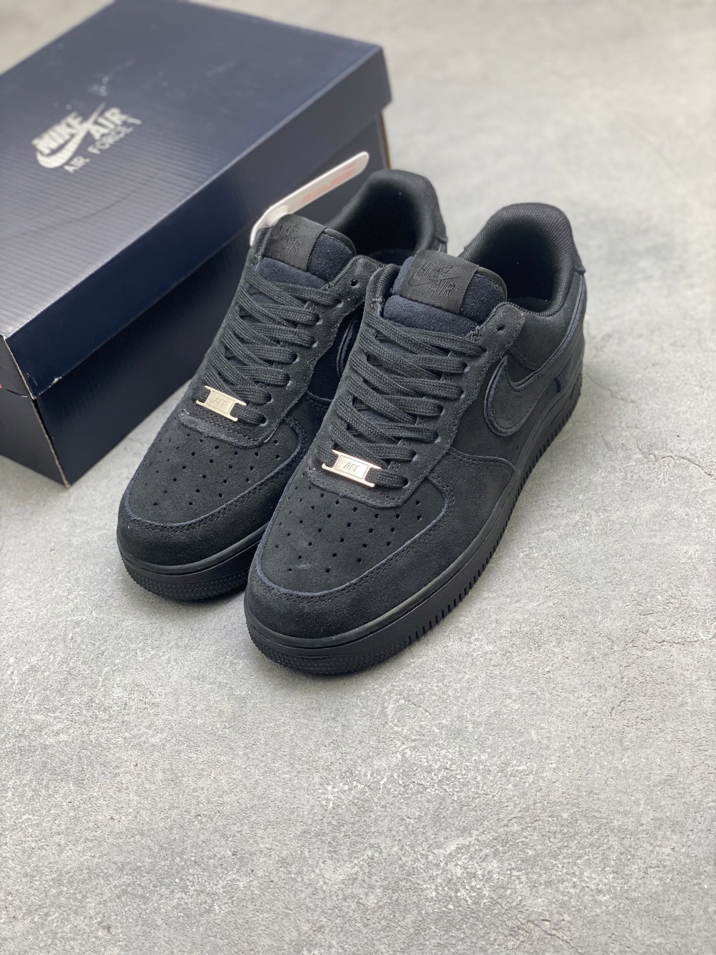 Nike Air Force 1 '07 Low Black Suede Casual Shoes HQ1966-002 9 i1751992559055 9036 0 7