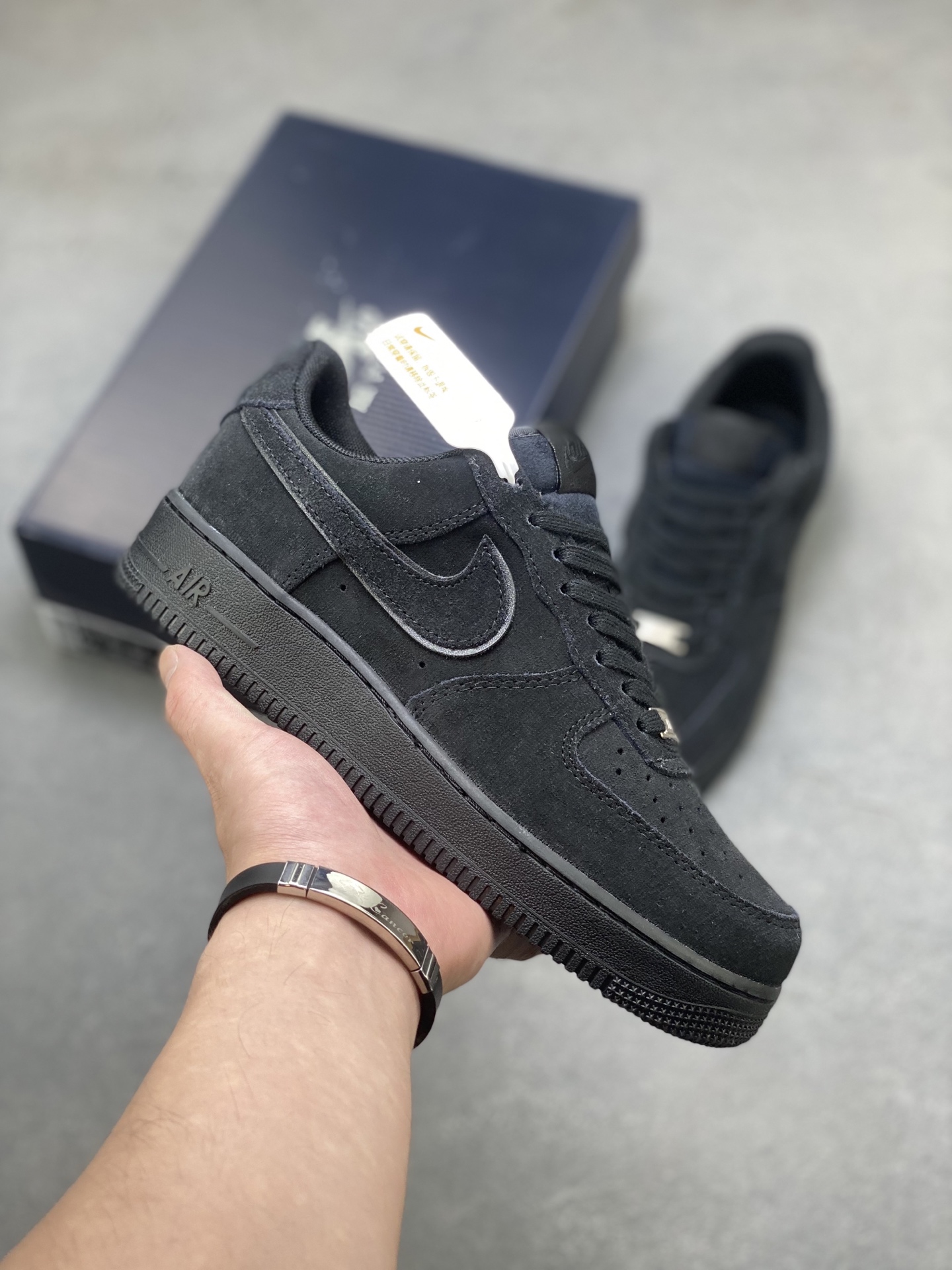 Nike Air Force 1 '07 Low Black Suede Casual Shoes HQ1966-002 2 i1751992559125 7196 0 0