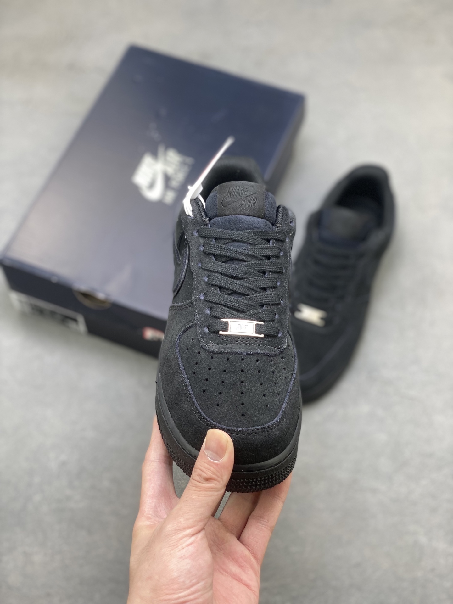 Nike Air Force 1 '07 Low Black Suede Casual Shoes HQ1966-002 3 i1751992559190 9988 0 1
